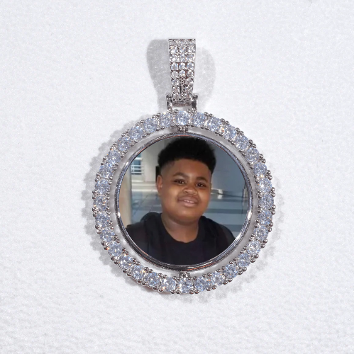 3D Spinning 2-Faced Custom Picture Pendant