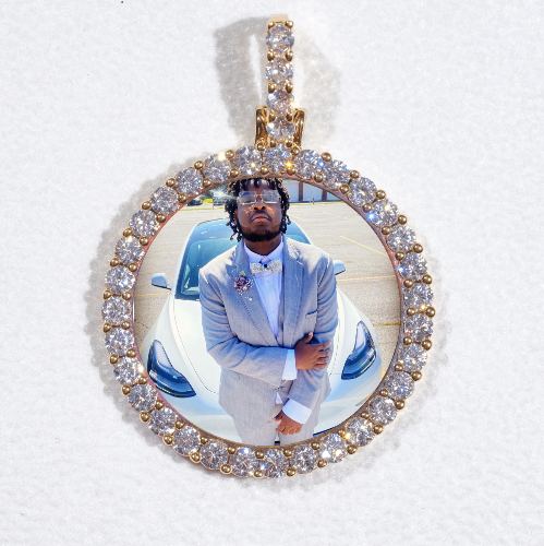 3D CIRCLE CUSTOM PICTURE PENDANT SMALL SIZE