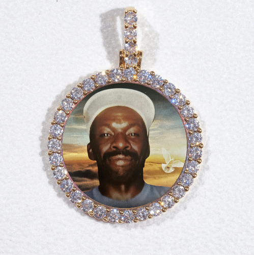 3D CIRCLE CUSTOM PICTURE PENDANT SMALL SIZE