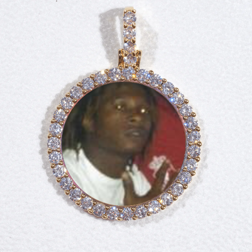 3D CIRCLE CUSTOM PICTURE PENDANT SMALL SIZE
