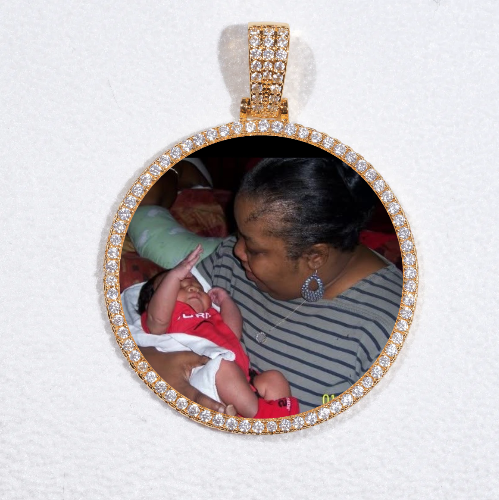 MEDIUM 3D CIRCLE CUSTOM PICTURE PENDANT