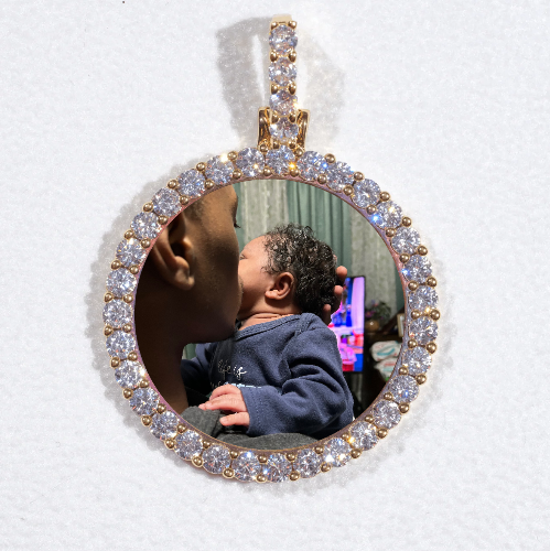 3D CIRCLE CUSTOM PICTURE PENDANT SMALL SIZE