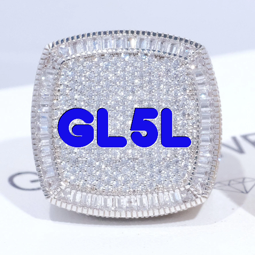 CUSTOM LETTER 3D ICED RING