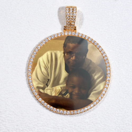 MEDIUM 3D CIRCLE CUSTOM PICTURE PENDANT