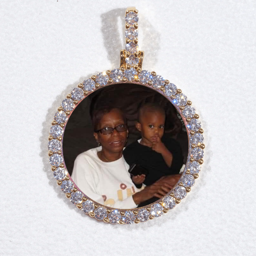 3D CIRCLE CUSTOM PICTURE PENDANT SMALL SIZE