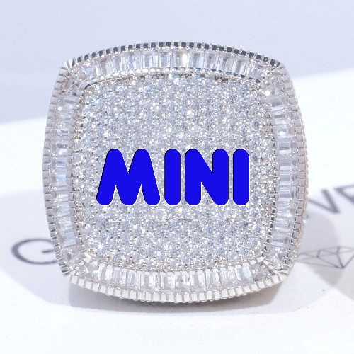 CUSTOM LETTER 3D ICED RING
