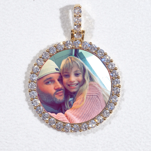 3D CIRCLE CUSTOM PICTURE PENDANT SMALL SIZE