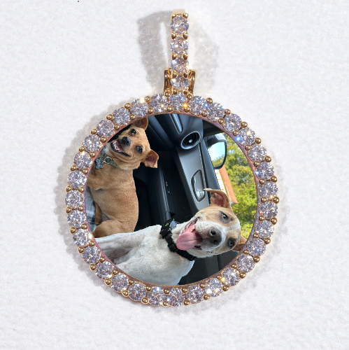 3D CIRCLE CUSTOM PICTURE PENDANT SMALL SIZE