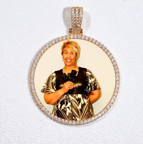 MEDIUM 3D CIRCLE CUSTOM PICTURE PENDANT