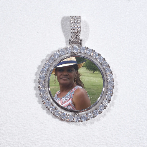3D Spinning 2-Faced Custom Picture Pendant