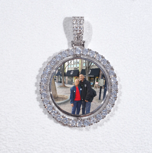 3D Spinning 2-Faced Custom Picture Pendant