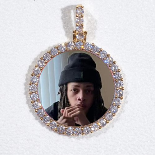 3D CIRCLE CUSTOM PICTURE PENDANT SMALL SIZE