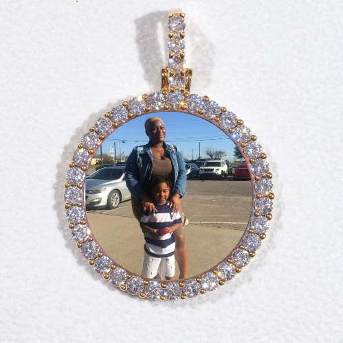 3D CIRCLE CUSTOM PICTURE PENDANT SMALL SIZE