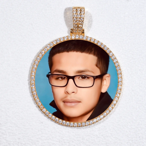 MEDIUM 3D CIRCLE CUSTOM PICTURE PENDANT