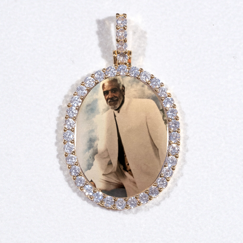 3D Oval Custom Picture Pendant