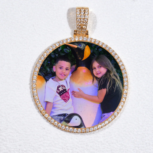 MEDIUM 3D CIRCLE CUSTOM PICTURE PENDANT