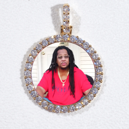 3D CIRCLE CUSTOM PICTURE PENDANT SMALL SIZE