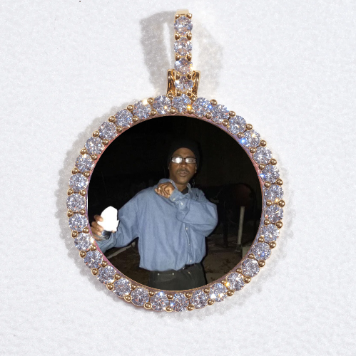 3D CIRCLE CUSTOM PICTURE PENDANT SMALL SIZE