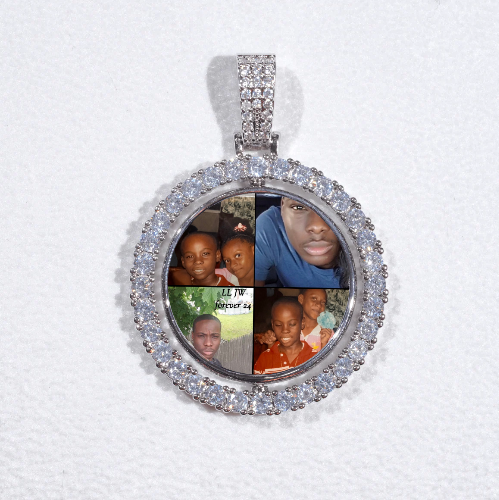 3D Spinning 2-Faced Custom Picture Pendant