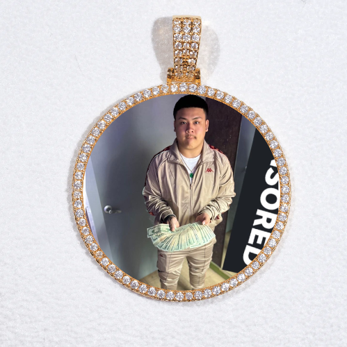 MEDIUM 3D CIRCLE CUSTOM PICTURE PENDANT