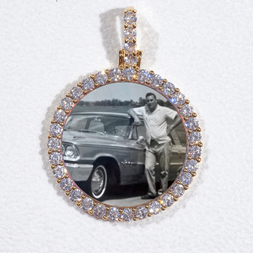 3D CIRCLE CUSTOM PICTURE PENDANT SMALL SIZE