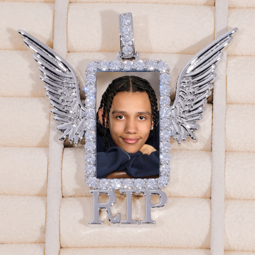 RIP WING 3D CUSTOM PICTURE PENDANT