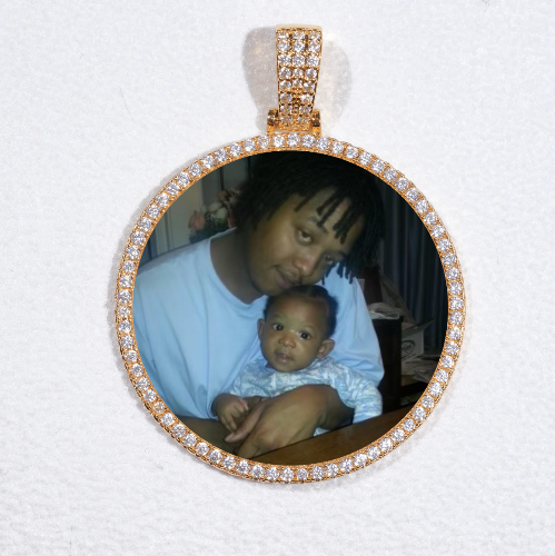 MEDIUM 3D CIRCLE CUSTOM PICTURE PENDANT