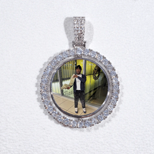 3D Spinning 2-Faced Custom Picture Pendant