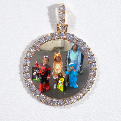 3D CIRCLE CUSTOM PICTURE PENDANT SMALL SIZE