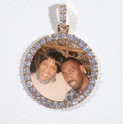 3D CIRCLE CUSTOM PICTURE PENDANT SMALL SIZE