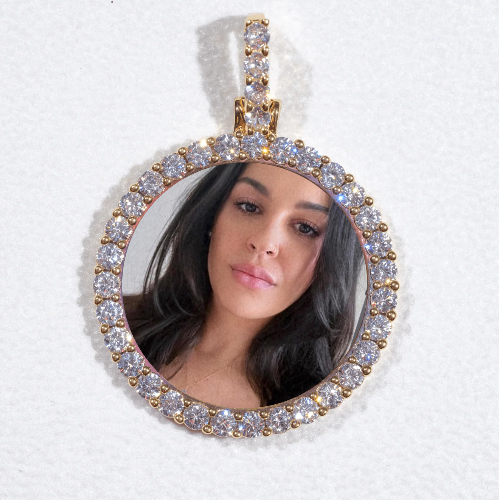 3D CIRCLE CUSTOM PICTURE PENDANT SMALL SIZE