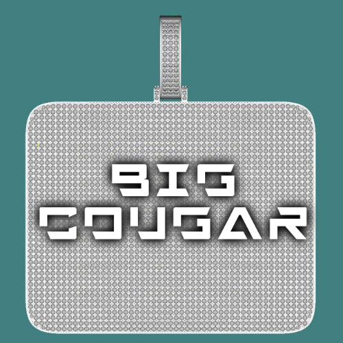 CUSTOM LETTER NECKLACE 3D BIG SQUARE