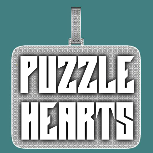 CUSTOM LETTER NECKLACE 3D BIG SQUARE