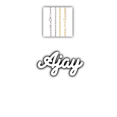 Script Custom Letter Necklace