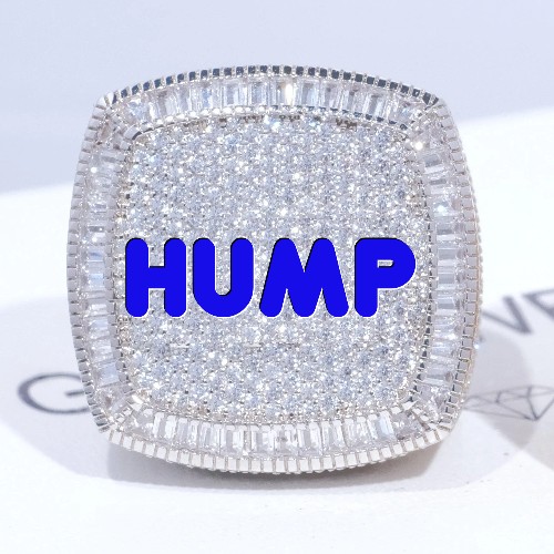 CUSTOM LETTER 3D ICED RING
