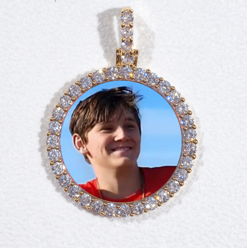 3D CIRCLE CUSTOM PICTURE PENDANT SMALL SIZE