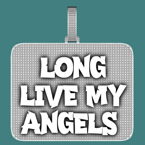 CUSTOM LETTER NECKLACE 3D BIG SQUARE