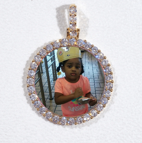 3D CIRCLE CUSTOM PICTURE PENDANT SMALL SIZE