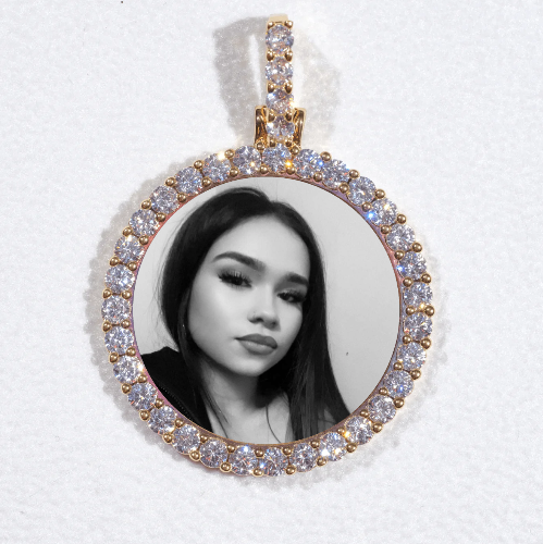 3D CIRCLE CUSTOM PICTURE PENDANT SMALL SIZE