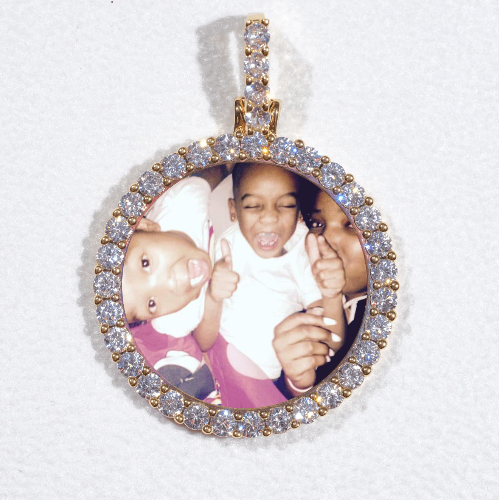 3D CIRCLE CUSTOM PICTURE PENDANT SMALL SIZE