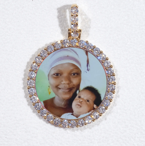 3D CIRCLE CUSTOM PICTURE PENDANT SMALL SIZE