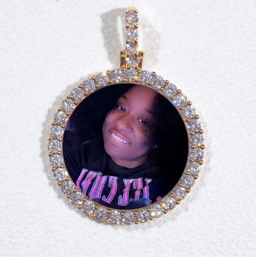 3D CIRCLE CUSTOM PICTURE PENDANT SMALL SIZE