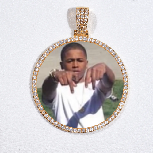 MEDIUM 3D CIRCLE CUSTOM PICTURE PENDANT