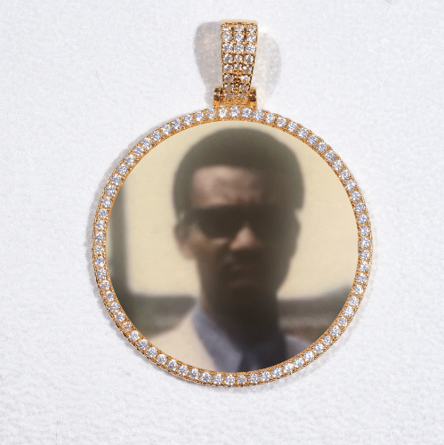 MEDIUM 3D CIRCLE CUSTOM PICTURE PENDANT