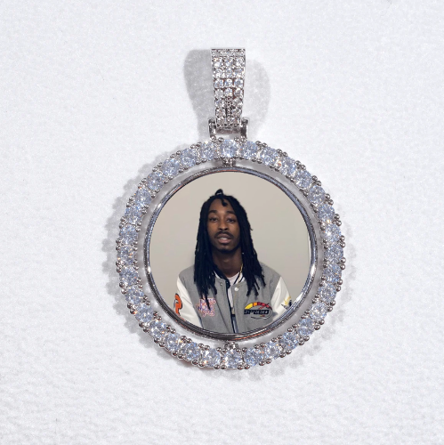 3D Spinning 2-Faced Custom Picture Pendant