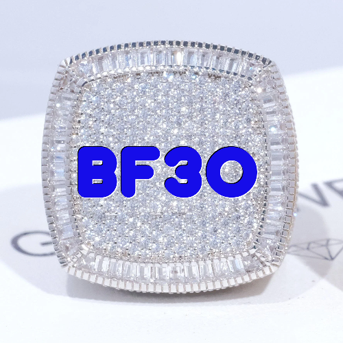 CUSTOM LETTER 3D ICED RING