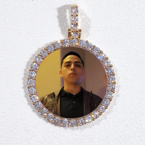 3D CIRCLE CUSTOM PICTURE PENDANT SMALL SIZE