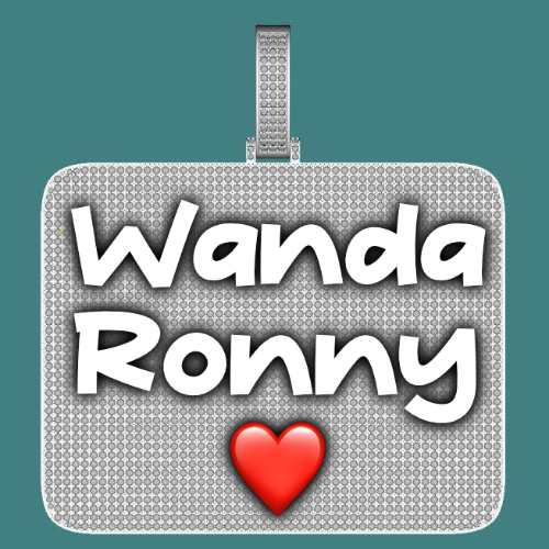 CUSTOM LETTER NECKLACE 3D BIG SQUARE