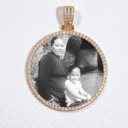 MEDIUM 3D CIRCLE CUSTOM PICTURE PENDANT