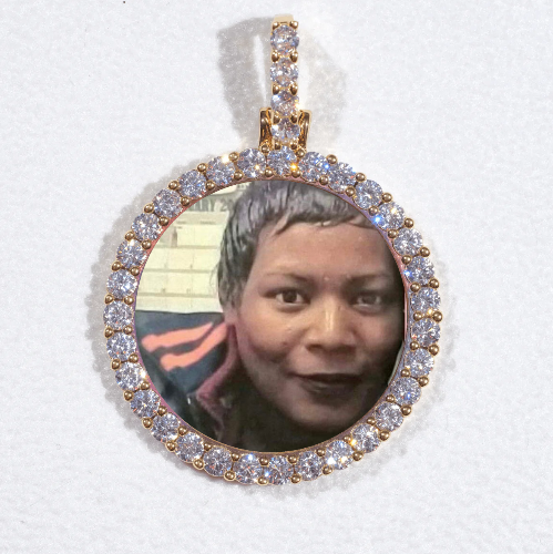 3D CIRCLE CUSTOM PICTURE PENDANT SMALL SIZE